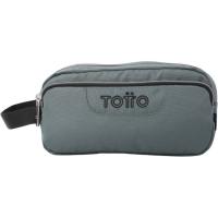 Estuche 3 compartimentos Ecole Solid gris, 12 x 11 x 23 cm TOTTO Estuche 3 compartimentos Ecole Solid gris, 12 x 11 x 23 cm TOTTO