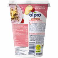 Producto de soja, manzana y frambuesa ALPRO, tarrina 400 g