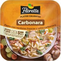 Pasta con verduras frescas carbonara FLORETTE, bandeja 340 g