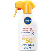 Protector solar sensitive SPF50+ NIVEA, pistola 250 ml Protector solar sensitive SPF50+ NIVEA, pistola 250 ml