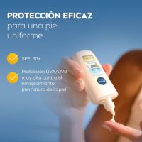 Fluido facial ultraligero tono medio SPF50+ NIVEA, bote 40 ml