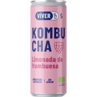 Refresco de kombucha frambuesa VIVER, lata 25 cl