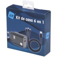 Accesorio telefonia kit casa 6 en 1 negro, NK-TS350021 NK