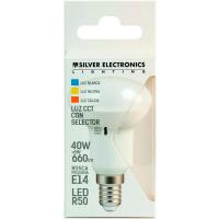 SILVER ELECTRONIC LED bonbilla islatzailea, R63, CCT 3K+4K+5K, 660LM