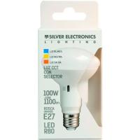 SILVER ELECTRONIC LED bonbilla islatzailea, R80, CCT 3K+4K+5K, 660LM