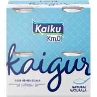 Yogur natural Kaigur KAIKU, pack 4x125 g