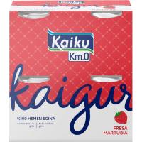 Yogur fresa Kaigur KAIKU, pack 4x125 g
