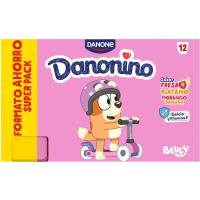 Danonino Petit de fresa-plátano DANONE, pack 12x50 g