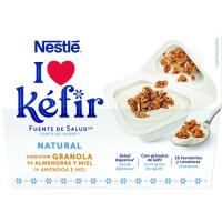 Kéfir natural con granola NESTLÉ, pack 2x125 g