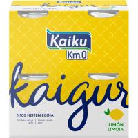 Yogur limón kaigur KAIKU, pack 4x125 g