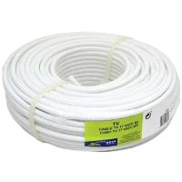 EUROBRIC 41426 kable koaxial zuria telebistarako, CCS barne gidaria, 25 metro