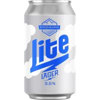 Cerveza Lite Lager BASQUELAND, lata 33 cl