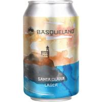 Cerveza Santa Clara Lager BASQUELAND, lata 33 cl