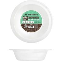 Bol biodegradable de fibra vegetal, Ø16x4 cm, 400 ml NOVA, pack 10 uds Bol biodegradable de fibra vegetal, Ø16x4 cm, 400 ml NOVA, pack 10 uds