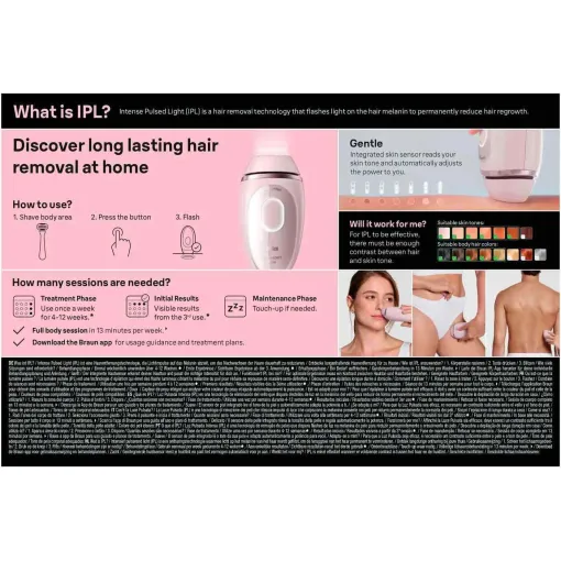 Depiladora Silk Expert Mini SEPIL PL1100 - Rosa BRAUN