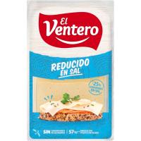 Queso tierno bajo en sal EL VENTERO, lonchas, bandeja 180 g Queso tierno bajo en sal EL VENTERO, lonchas, bandeja 180 g