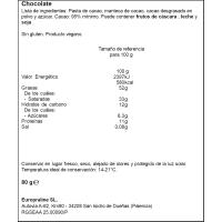 Chocolate negro 95% TRAPA COLLECTION, tableta 80 g