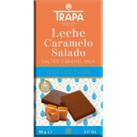 Chocolate con leche y caramelo salado TRAPA, tableta 90 g Chocolate con leche y caramelo salado TRAPA, tableta 90 g