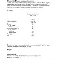 TRAPA txokolate zuria % 0 azukrerik gabe, tableta 90 g