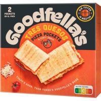 Pizza pockets triple cheese GOODFELLAS, caja 250 g Pizza pockets triple cheese GOODFELLAS, caja 250 g