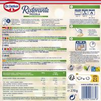 Pizza piccola margherita DR OETKER RISTORANTE, 2 uds, caja 270 g