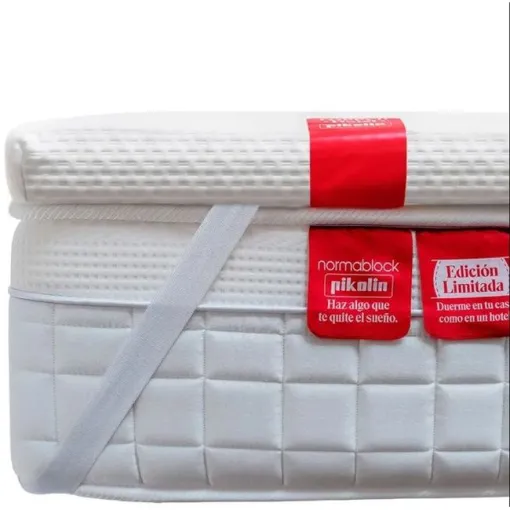 Sobrecolchón Topper Hotel viscoélastico, 5 cm, mejora confort PIKOLIN, 90x190 cm