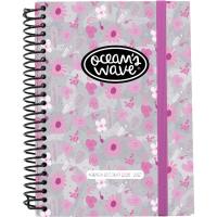 Agenda escolar, tamaño A5, semana vista, tapa dura estampada OCEAN'S WAVE Agenda escolar, tamaño A5, semana vista, tapa dura estampada OCEAN'S WAVE