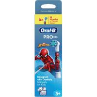 Recambio cepillo dental eléctrico kid Spiderman ORAL-B, 6 uds Recambio cepillo dental eléctrico kid Spiderman ORAL-B, 6 uds