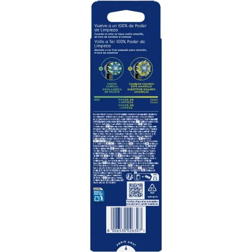 Recambio de cepillo dental Cross Action black ORAL-B, 6 uds