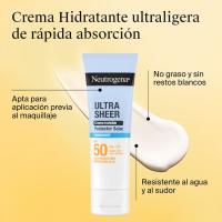 NEUTRÓGENA U. SHEER SPF50 Hidra aurpegirako eguzkitako krema, tutua 50 ml