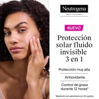 Fluido solar facial p/ grasa SPF50+NEUTRÓGENA SHEER, tubo 50 ml