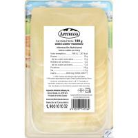 Queso tierno ligero C. LECHERA ASTURIANA, lonchas, bandeja 180 g