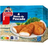 Filetes de pescado empanado MSC FINDUS, caja 400 g