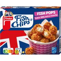 Fish pops MSC sabor BBQ FINDUS, caja 230 g Fish pops MSC sabor BBQ FINDUS, caja 230 g