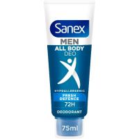 Desodorante en crema para hombre AOB SANEX MEN, tubo 75 ml Desodorante en crema para hombre AOB SANEX MEN, tubo 75 ml