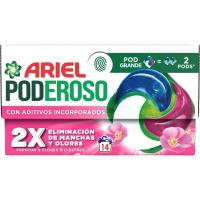 Detergente en cápsulas ARIEL PODEROSO SENSACIONES, caja 14 dosis Detergente en cápsulas ARIEL PODEROSO SENSACIONES, caja 14 dosis