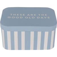 Caja de cartón rayas azules M KASA, 30x15,5x20 cm Caja de cartón rayas azules M KASA, 30x15,5x20 cm