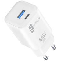 Cargador USB-C dual 65w peq blanco, ACHUSBC2PD65WSMLW CELLULAR LINE Cargador USB-C dual 65w peq blanco, ACHUSBC2PD65WSMLW CELLULAR LINE
