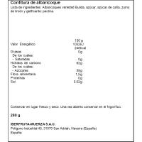 Confitura de albaricoque BEBÉ, frasco 280 g
