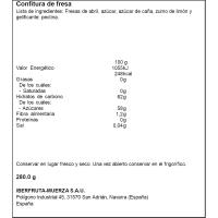 Confitura de fresa BEBÉ, frasco 280 g