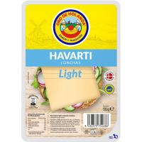 Queso Havarti light ORO HOLANDA, lonchas, bandeja 200 g