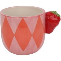 KASA katilua erronbo laranja eta arrosekin, Marrubi heldulekua, Ø10,4x9 cm, 300 ml