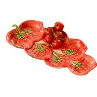 Fuente con forma de tomate KASA, 3,5x15x31 cm