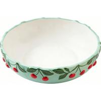Bol en dolomita verde con Cerezas KASA, Ø22,3x6,4 cm