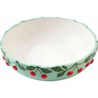 Bol en dolomita verde con Cerezas KASA, Ø22,3x6,4 cm