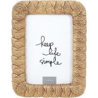 Marco trenzado dorado KASA, 10x15 cm