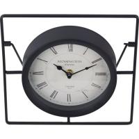 Reloj negro KASA, 21x21x14 cm