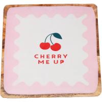 Fuente de madera cuadrada KASA, 30x30 cm