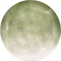 Plato de postre en verde degradado KASA, Ø19 cm