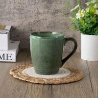 Taza Reactive Verde, gres, Ø9,1x10,3 cm KASA, 380 ml